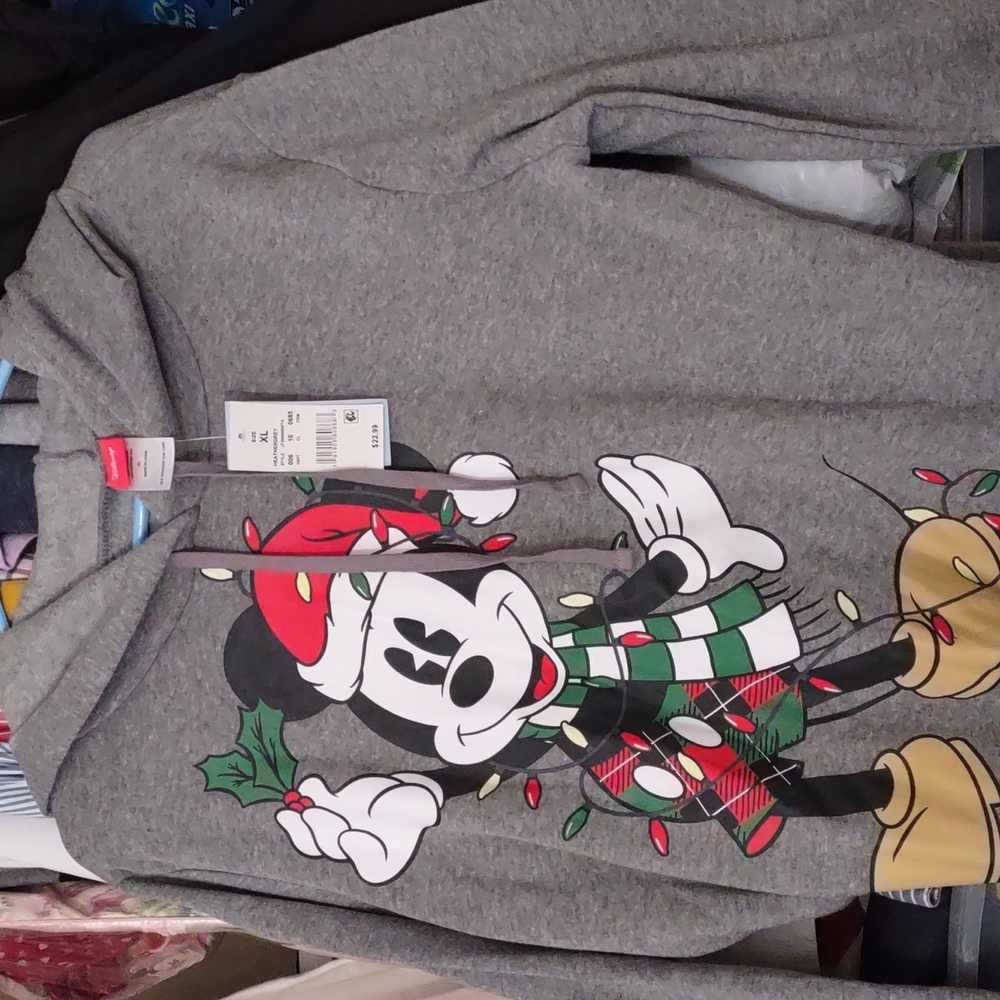 Mickey mouse cropped hoodie